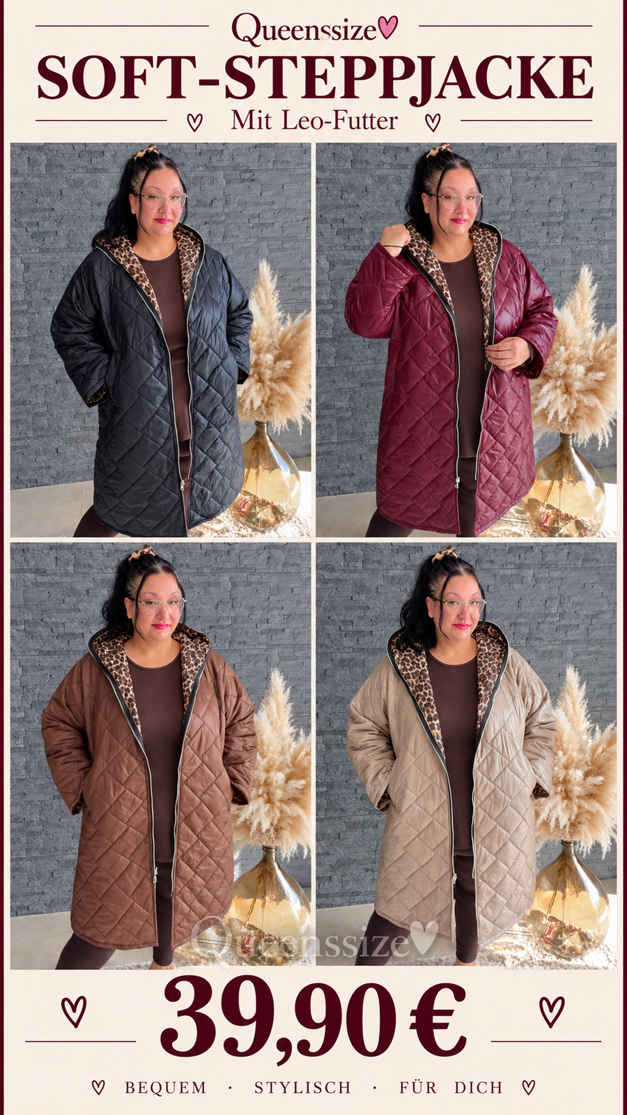 Curvy Soft Steppjacke Joy 52/56
