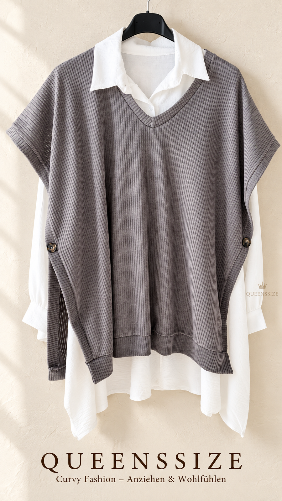 MIRELLE – 2-in-1 Pullunder-Blusenlook 54/58