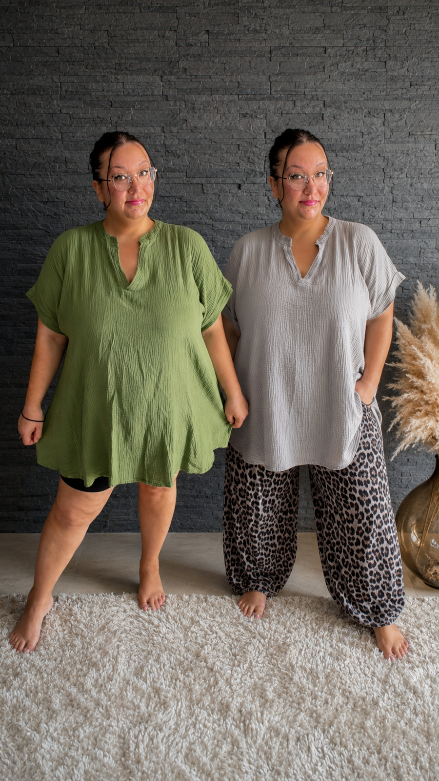 Curvy Musselin Bluse Asya 54/58