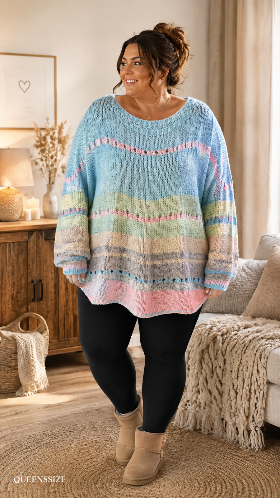 Curvy Pullover Flocke 48/56