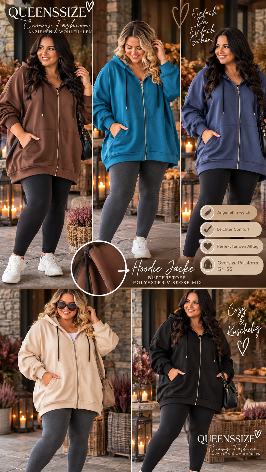 Buttersoft Hoodie-Jacke 54/58