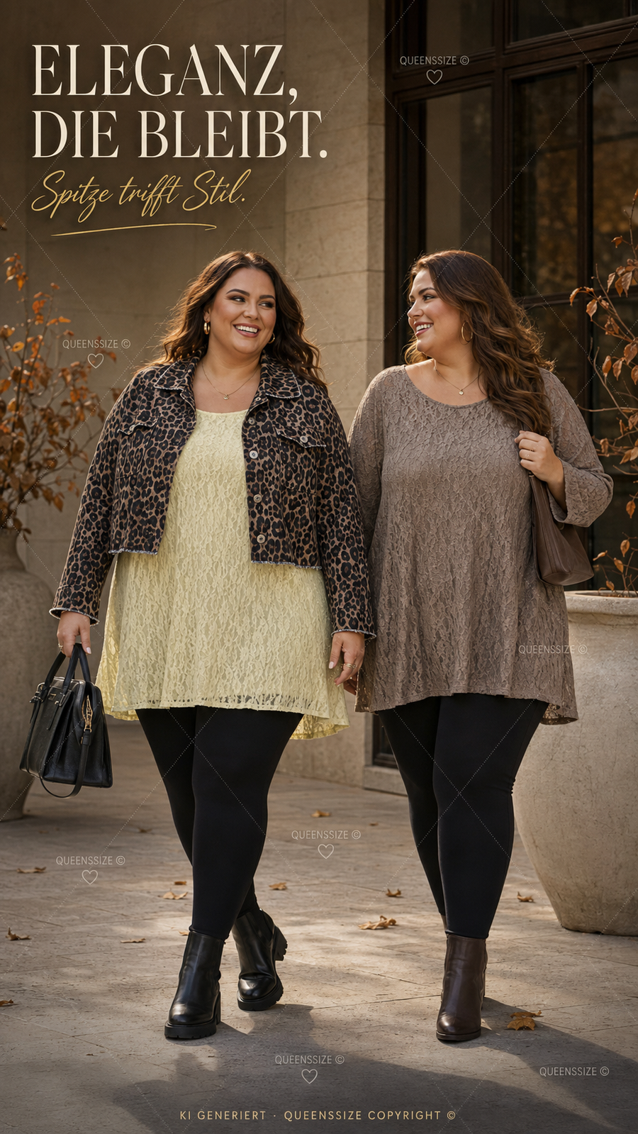 Curvy Spitzen Longsleeve Lucia 54/58