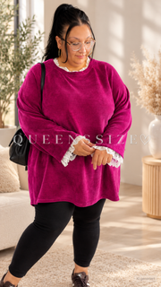 NOELIA- Rüschen Pullover 54/58