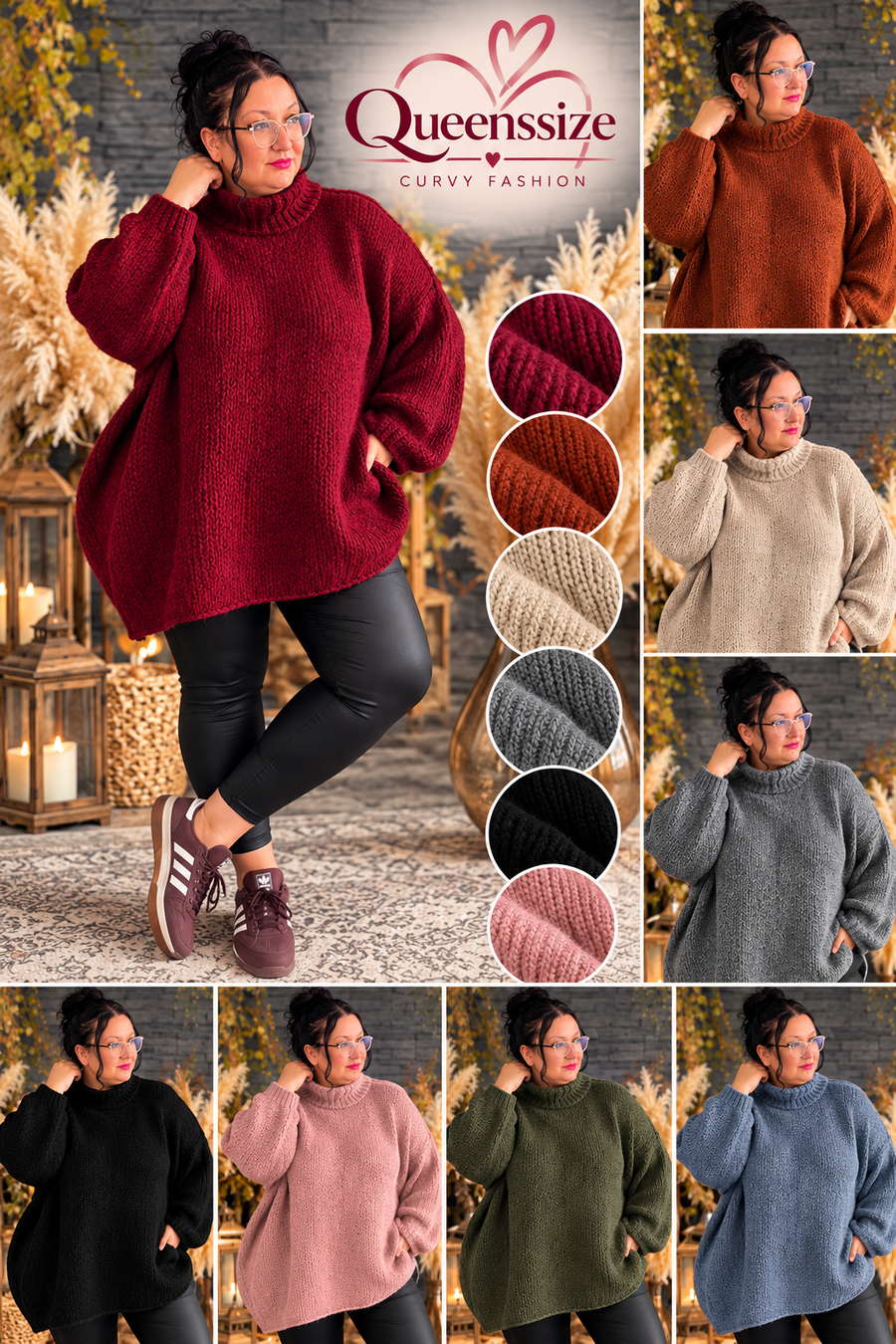 Curvy Oversized Pullover 50/56