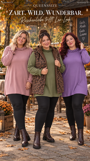 Curvy Rüschen Longsleeve Rosi 52/56