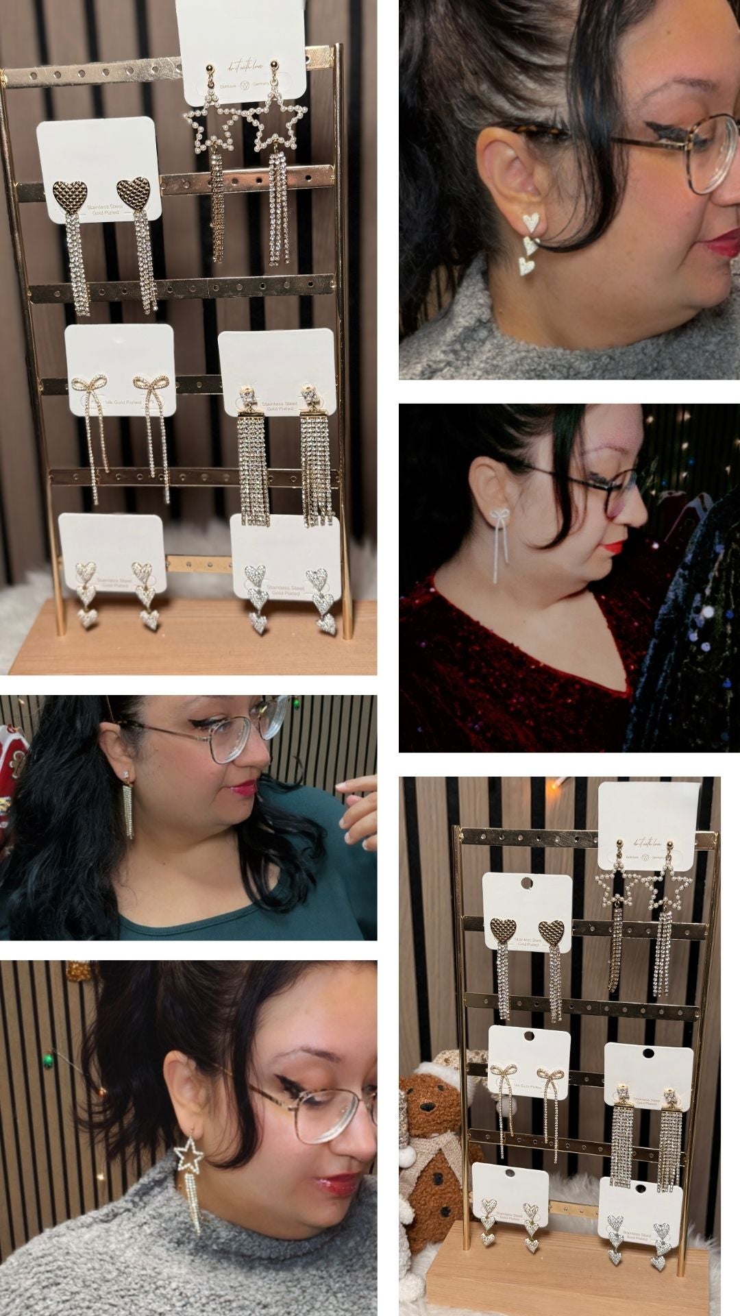 Aurelia – Strass Hängeohrringe