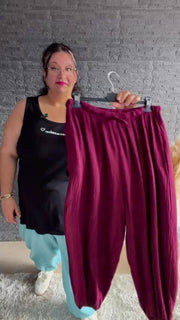 Curvy Musselin Balloon Hosen 48/56