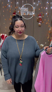 Fledermaus-Pullover  Cashmere-Feeling