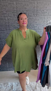 Curvy Musselin Bluse Asya 54/58