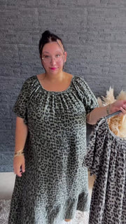 Curvy Musselinkleid Paula 52/56