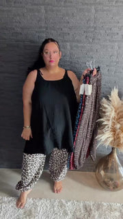 Curvy Musselinhose LEO 48/56