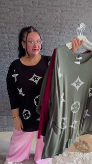 Curvy Shirt Glitzer 48/56