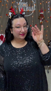 Pailletten Bluse Cyntia (52/56)